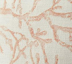 Performance Coral Jacquard Outdoor Pillow