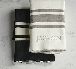 Personalized Border Stripe Throw