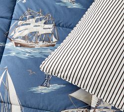 Sailboat Reversible Sham