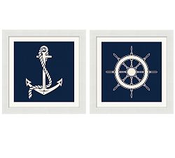 Graphic Nautical Icons Print