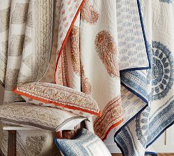 Mya Block Print Quilt &amp; Shams