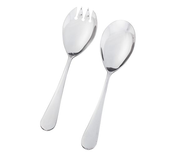 Classic Stainless Steel Serving Utensils - Set of 2