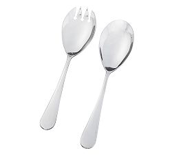 Classic Stainless Steel Serving Utensils - Set of 2