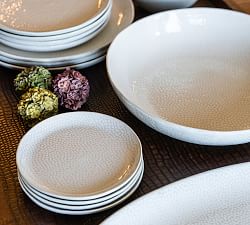 Serene Stoneware Appetizer Plates - Set of 4