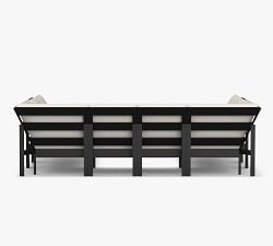 Malibu Metal 8-Piece U-Shaped Outdoor Sectional (115")