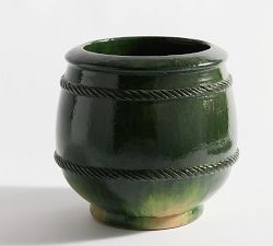 Marcello Green Glaze Planters