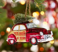 Woody Car Glass Ornament