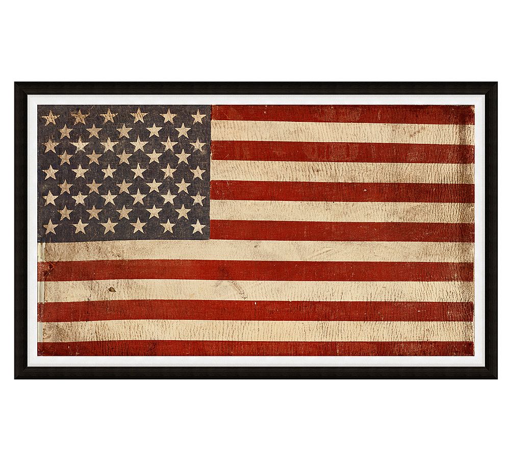 American Flag Framed Print-44x27