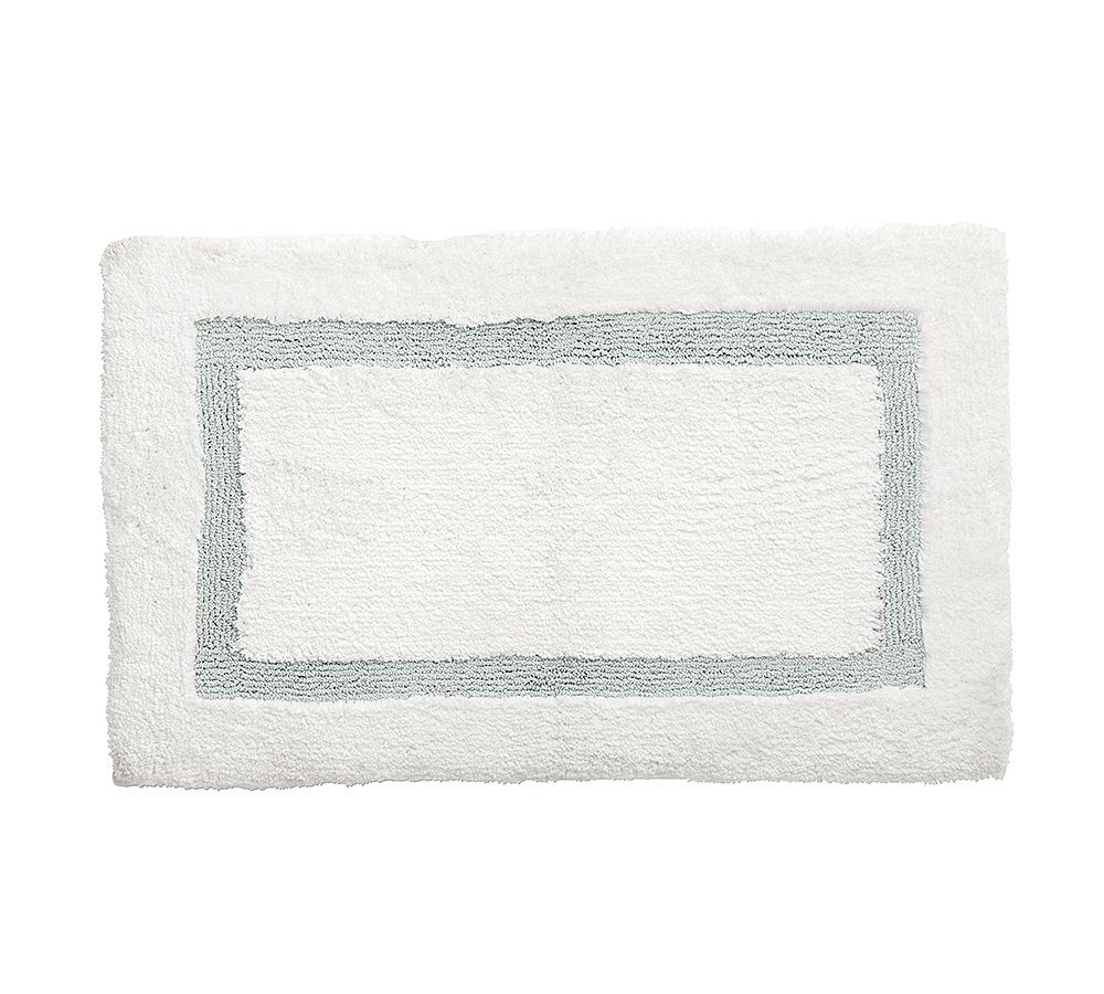 Morgan Memory Foam Bath Mat - Dark Porcelain Blue, 21" x 34"