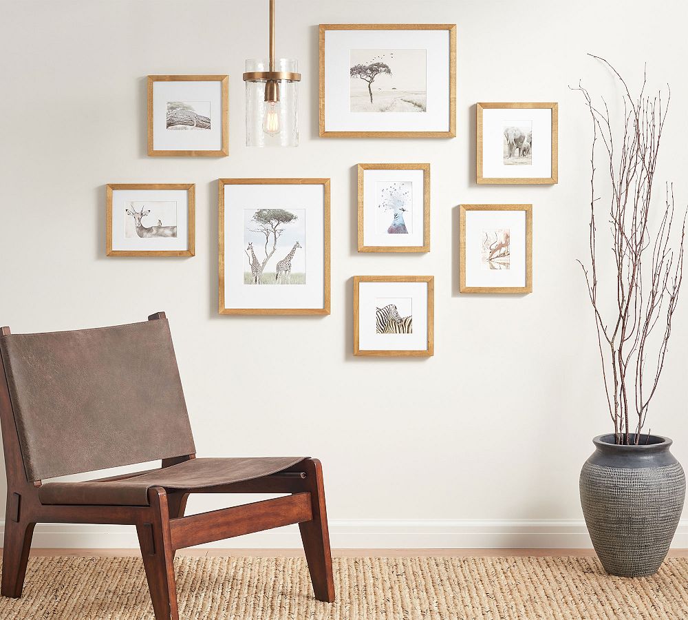 8-Piece Wood Gallery Frame Set - Set of 8 - Natural