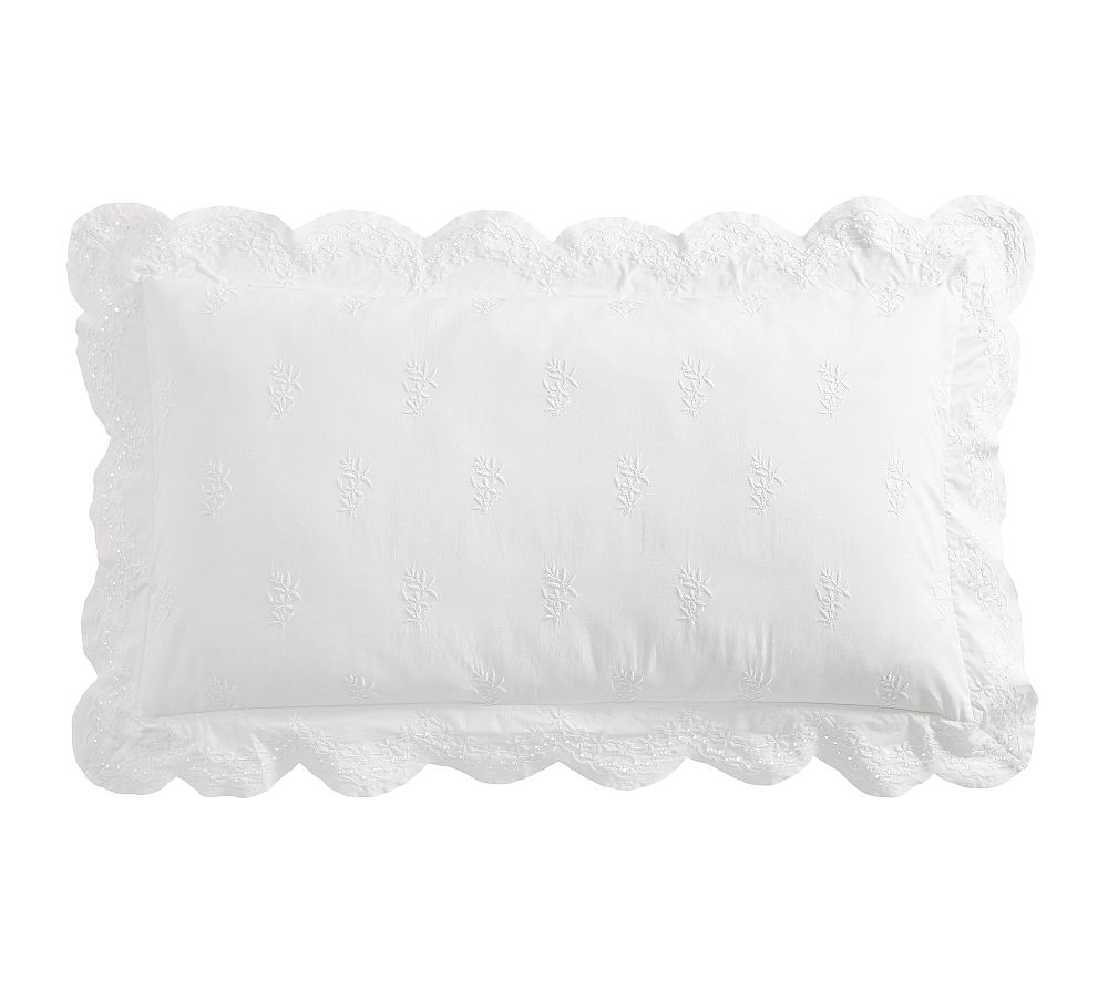 Heirloom Embroidered Duvet Shams - White, King