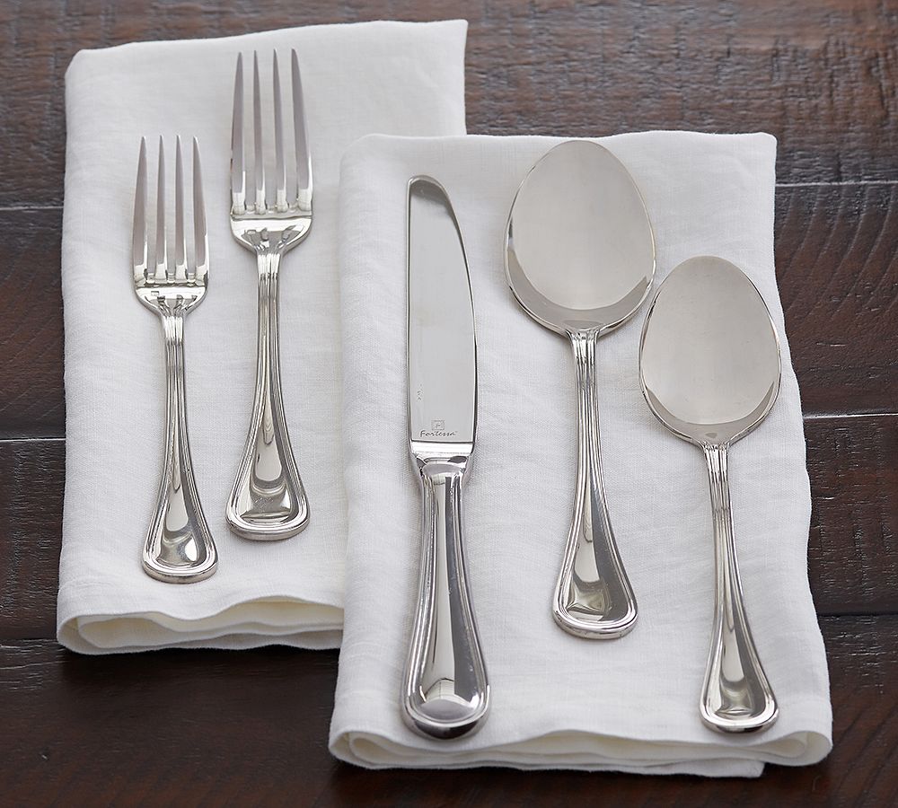 Katherine Stainless Steel Flatware Sets - 20-Piece, Mirror Finish