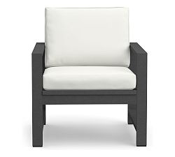 Indio Outdoor Grand Lounge Chair Cushion, High Performance Recycled Canvas; Frost