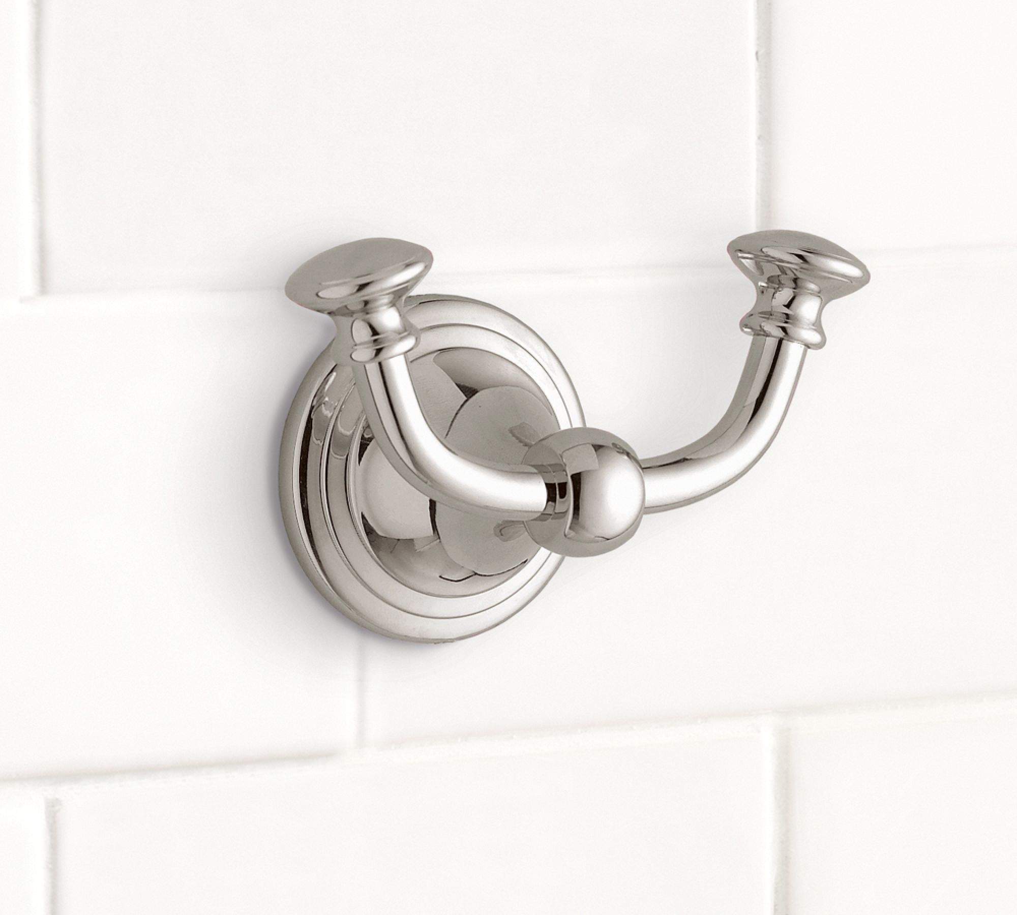 Mercer Double Hook - Chrome