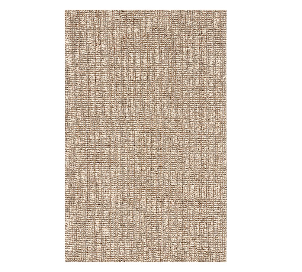 Chunky Wool Jute Rug - Natural, 5' x 8'