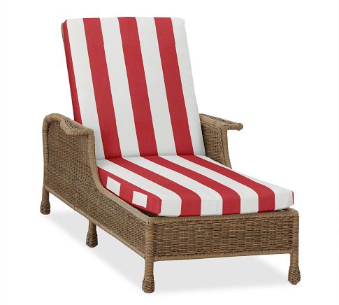 Single Chaise Lounge Cushion Slipcover