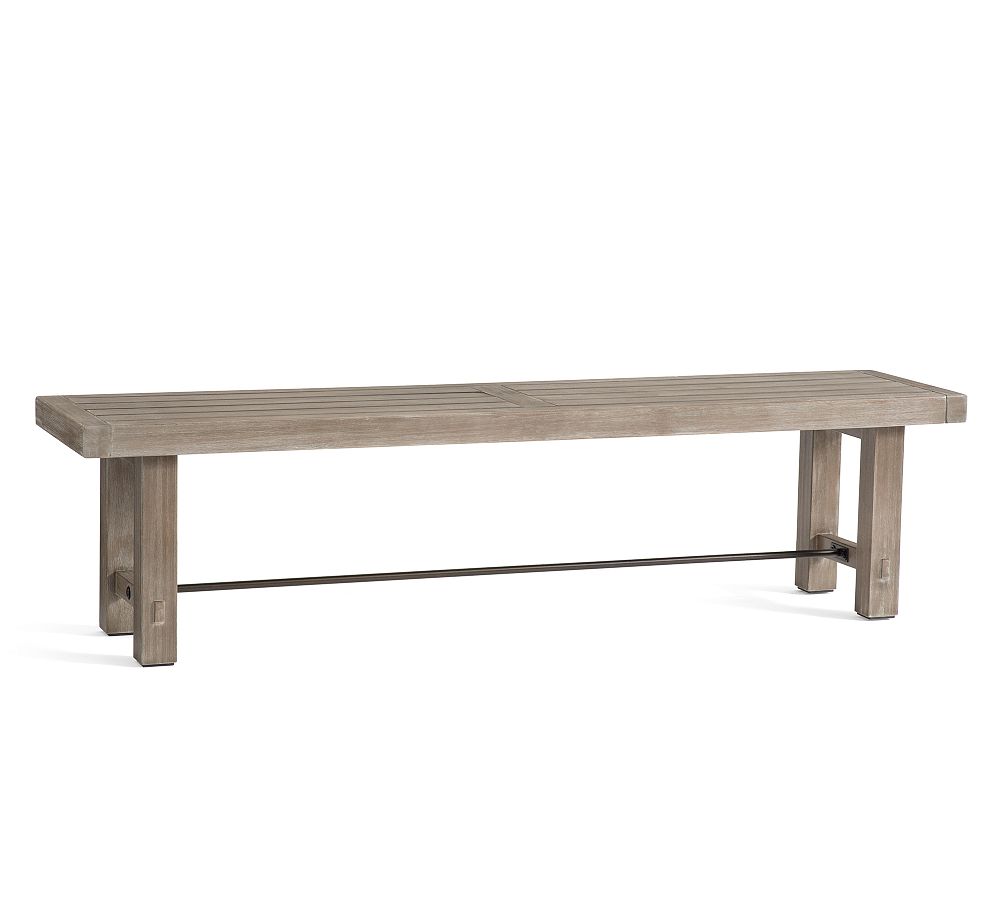 Abbott Acacia Outdoor Dining Bench (72") - Gray