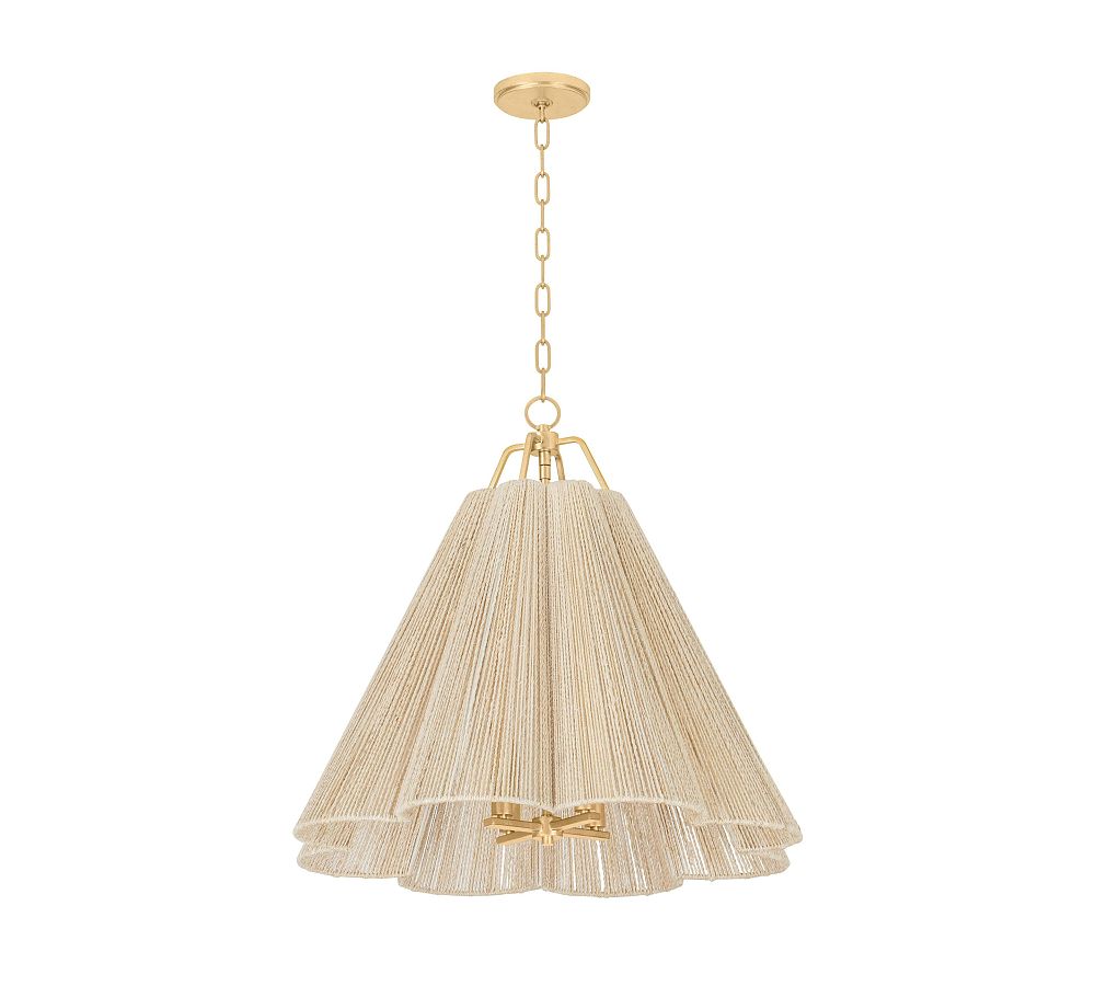Kylie Abaca Rope Pendant (18"-27.5") (Large)