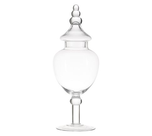 Medium Round Apothecary Jar, 5.5"D, 16"H