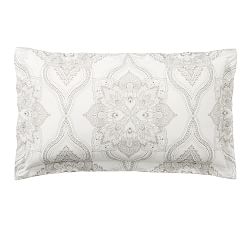 Open Box: Sonya Medallion Percale Sham, King Set of 2 - Gray