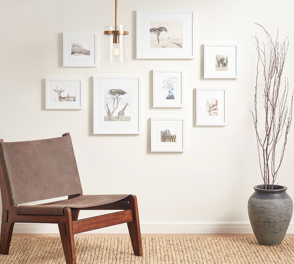 8-Piece Wood Gallery Frame Set - Set of 8 - White
