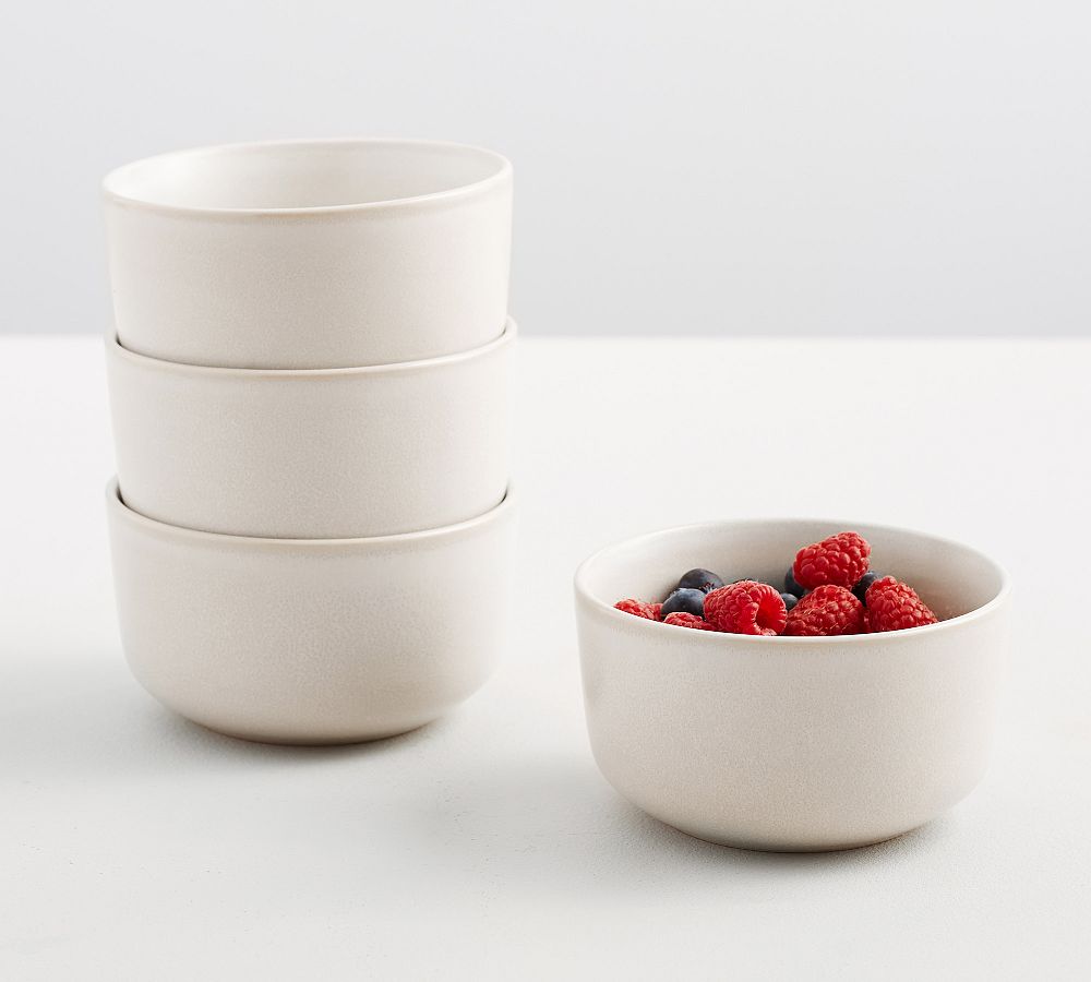 Mason Stoneware Snack Bowls - Set of 4 - Set of 4 - Ivory