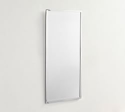 Open Box: Kensington Rectangular Slim Mirror - Chrome, French Cleat Mount