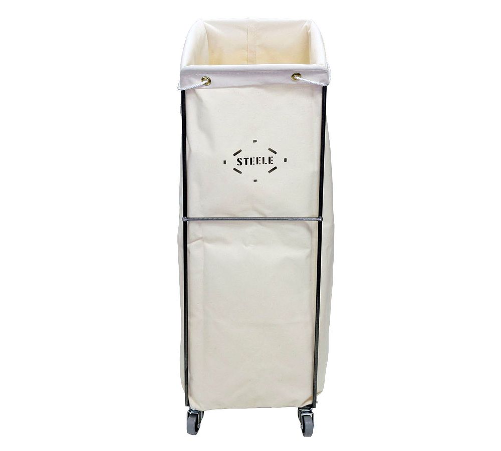 Tall Canvas Caddie With Wheels - Natural, Small