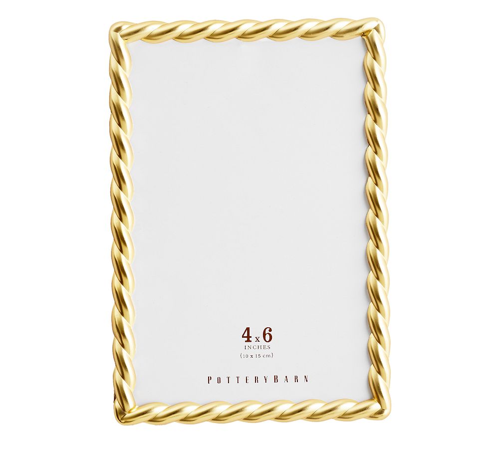 Rope Frame - Gold - 4 x 6"
