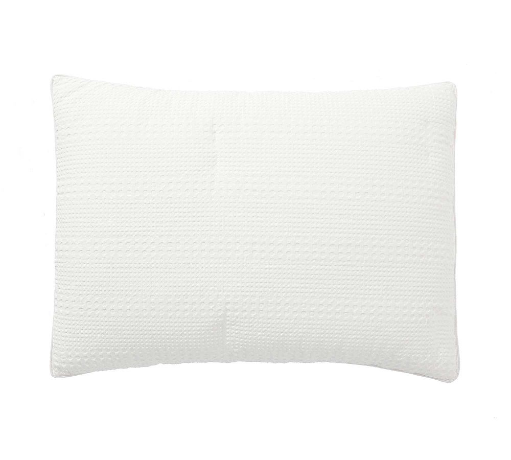 Honeycomb Cotton Comforter Sham - White, Standard
