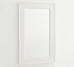 Open Box: Classic BathWood Mirror, Extra-Large - White