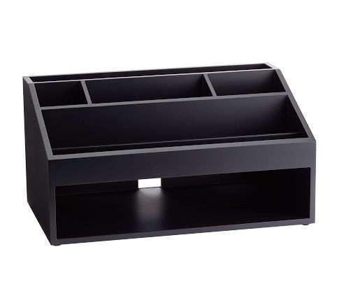 Aubrey Desktop Organizer, Black