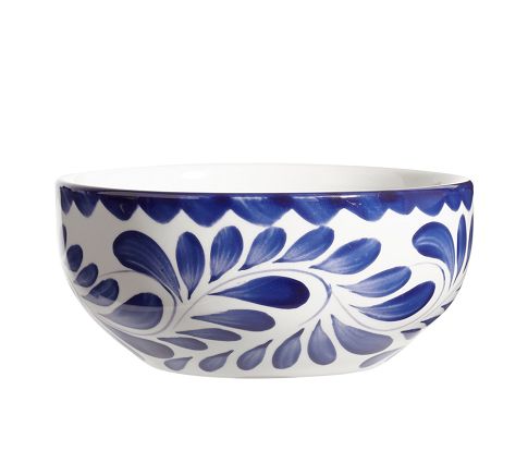 Puebla Porcelain Cereal Bowl, Set of 4 - Blue