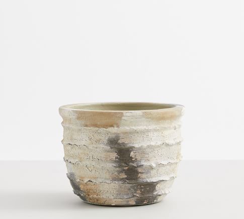 Artisan Hand Painted Terracotta Planter- 7.75