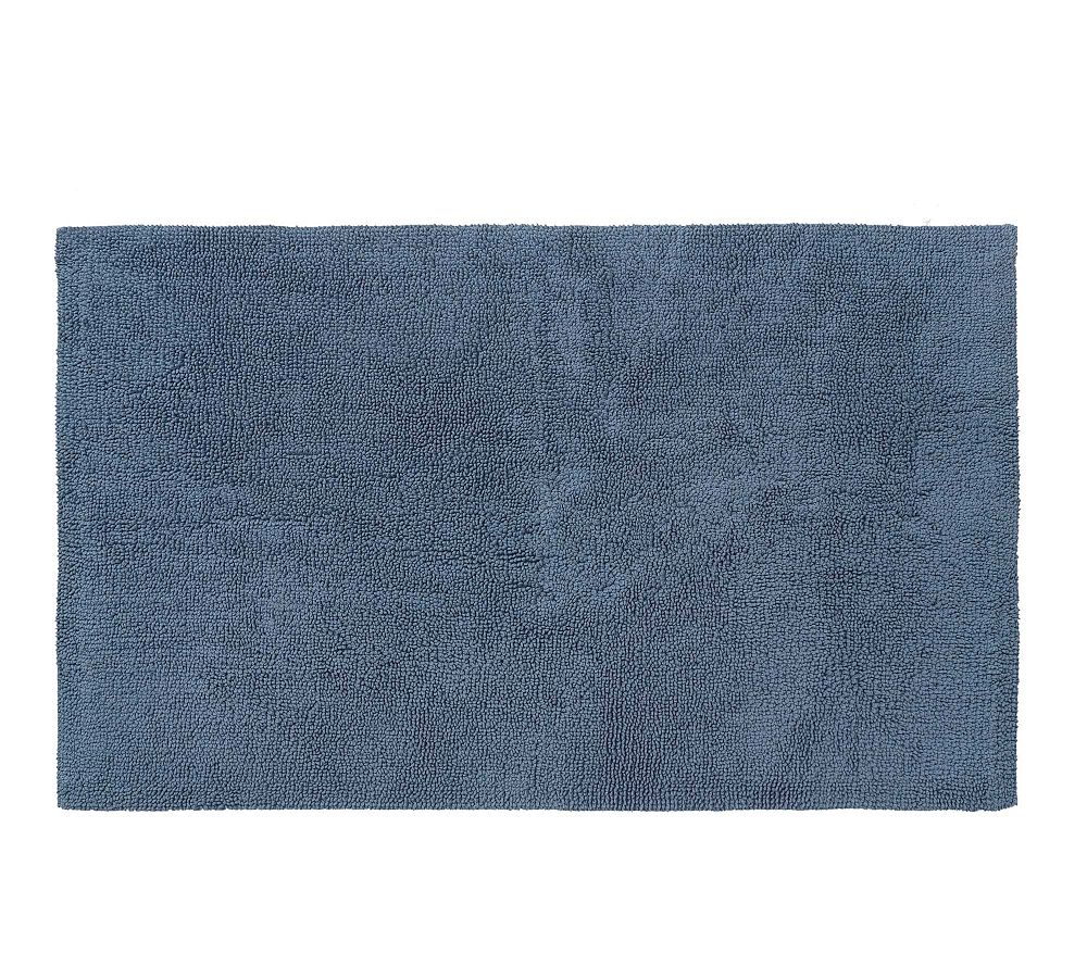 Classic Organic Loop Bath Mat - Indigo, 21" x 34"