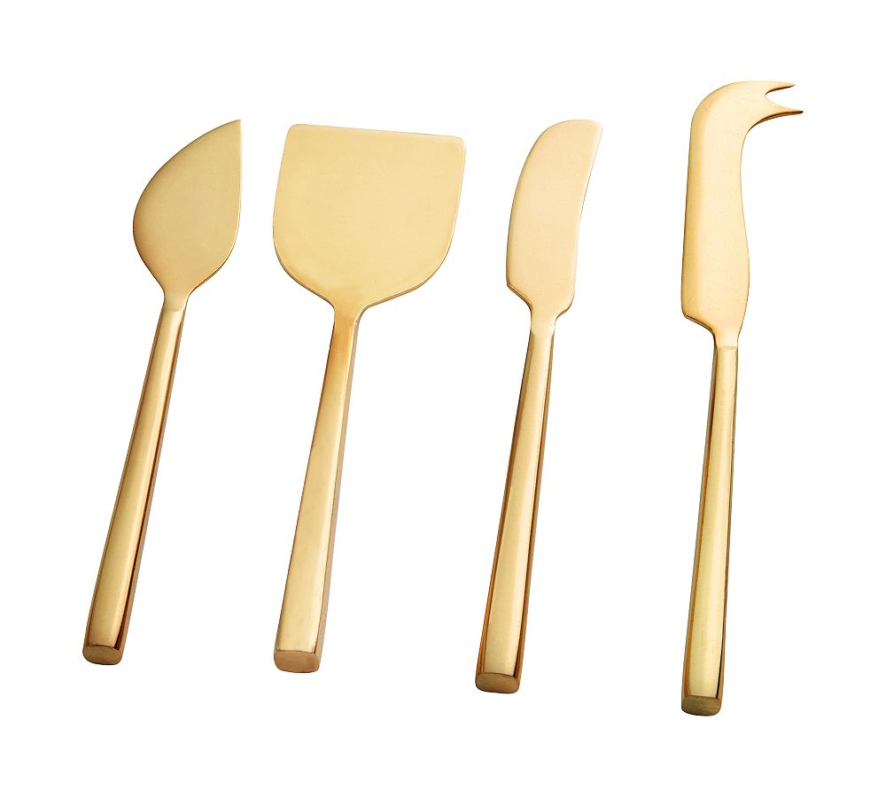 Luna Cheese Knives - Set of 4 - Set of 4 - Gold
