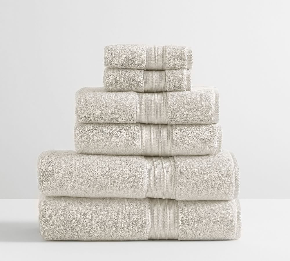Hydrocotton Towel Bundles - Heathered Oatmeal, Set of 6