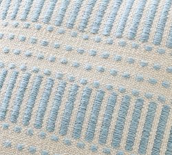 Harbor Textured Striped Outdoor Pillow