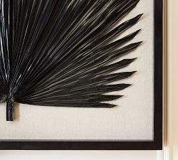 Palm Leaf Shadow Box Wall Art
