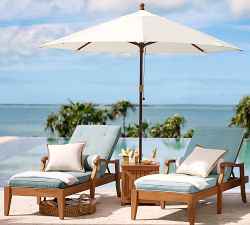 Faux Natural Fiber Flange Outdoor Pillow - Thumbnail 4