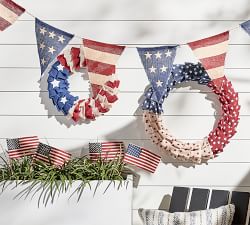 Liberty Handcrafted Burlap Wreath