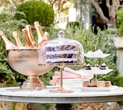 Monique Lhuillier Juliana Scalloped Three Tiered Stand