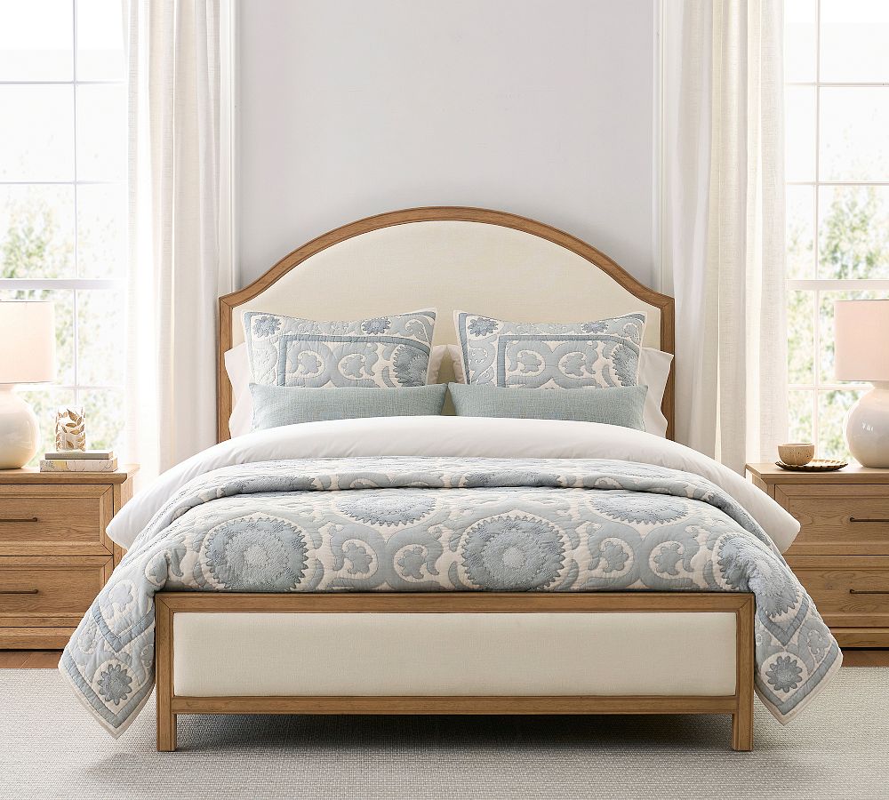 Vintners Upholstered Bed by Pottery Barn