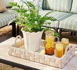 Checkered Basket Weave Tray