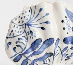 Printed Floral Shell Vase