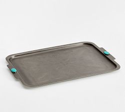 Western Silver &amp; Turquoise Handled Tray