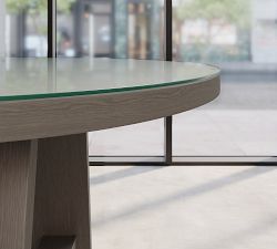 Keaton Elliptical Glass Communal Table Top
