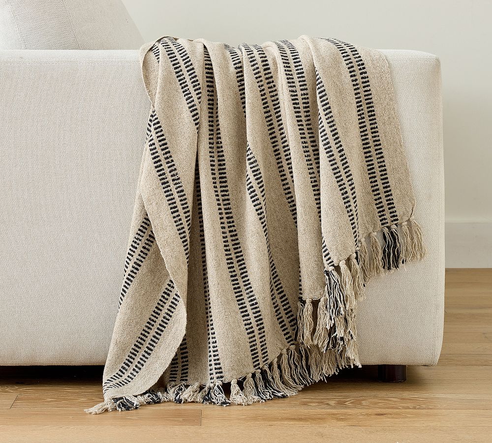 Alwin Cotton Woven Throw by Pottery Barn