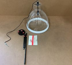 Open Box: Bridget Recycled Glass Pendant, Large (17") - Bronze