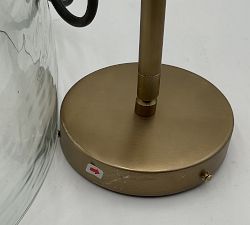 Open Box: Bridget Recycled Glass Pendant, Large (17") - Tumbled Brass